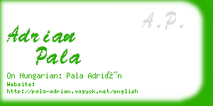 adrian pala business card